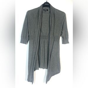 EXPRESS Open Front Gray Cardigan Sweater WOMEN XS